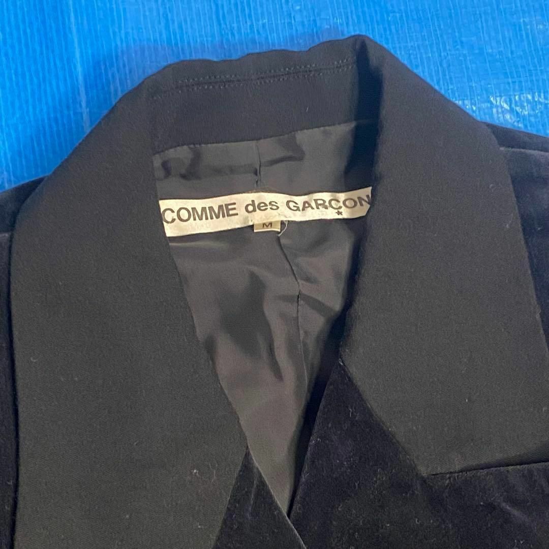 COMME des GARCONS(コムデギャルソン)のvintage コムデギャルソン 黒 ベロアー コート レディースのジャケット/アウター(ロングコート)の商品写真