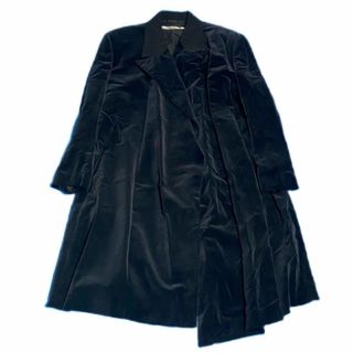 コムデギャルソン(COMME des GARCONS)のvintage コムデギャルソン 黒 ベロアー コート(ロングコート)