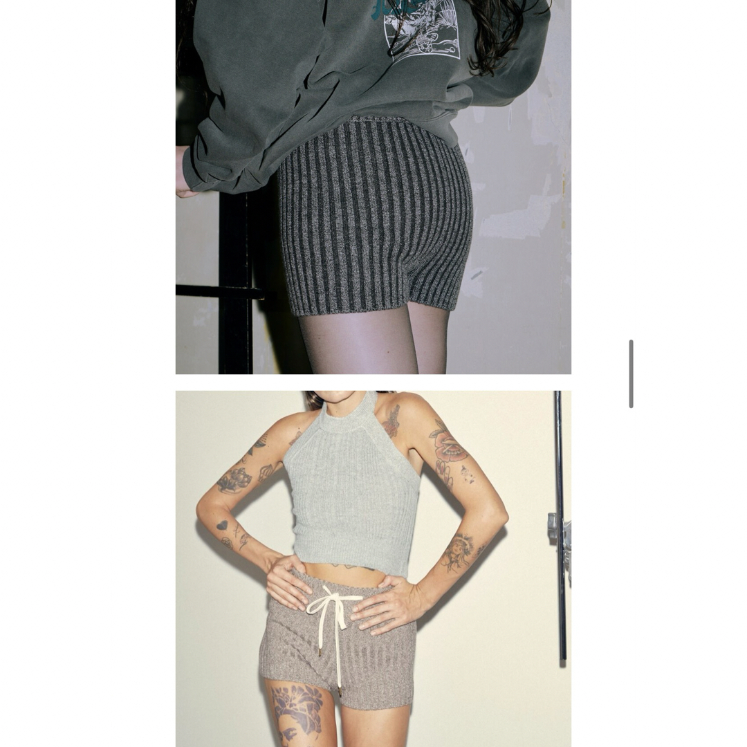JUEMI(ジュエミ)のjuemi ジュエミ Knit Shorts ニットショーパン レディースのパンツ(ショートパンツ)の商品写真