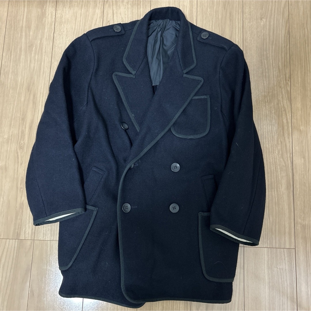 Yohji Yamamoto(ヨウジヤマモト)のヨウジヤマモト  変形ポケットヘビーメルトンコート メンズのジャケット/アウター(ピーコート)の商品写真