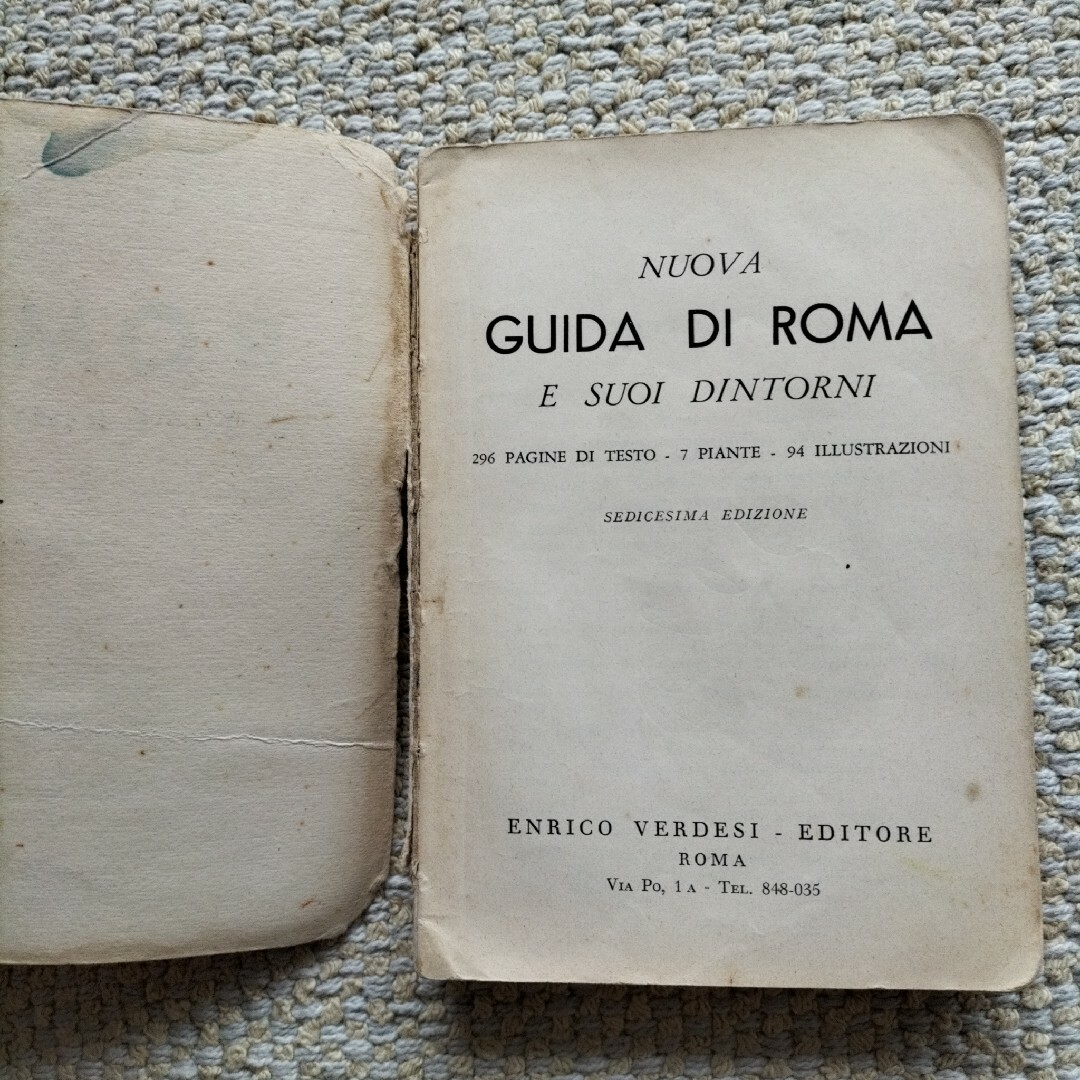 ヴィンテージ洋書　ROMA E SUOI DINTORNI　ローマのガイドブック エンタメ/ホビーの本(洋書)の商品写真