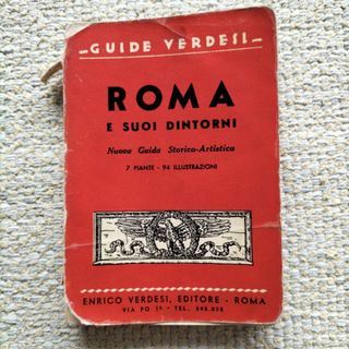 ヴィンテージ洋書　ROMA E SUOI DINTORNI　ローマのガイドブック(洋書)