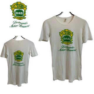 ヴィンテージ(VINTAGE)のGERMANY VINTAGE DAB ドイツビール会社 企業Tシャツ ホワイト(Tシャツ(半袖/袖なし))