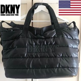 DKNY - レア 新品 ダナキャラン USA フルジップ トートバッグ ボストンバッグ 黒