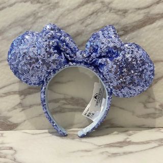 ディズニー(Disney)の3C ディズニー　カチューシャ　スパンコール　青　ブルー(カチューシャ)