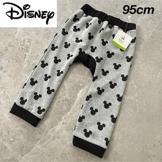 ディズニー(Disney)の新品★Disney ミッキー 総柄 スウェットパンツ モンキーパンツ 95cm(パンツ/スパッツ)