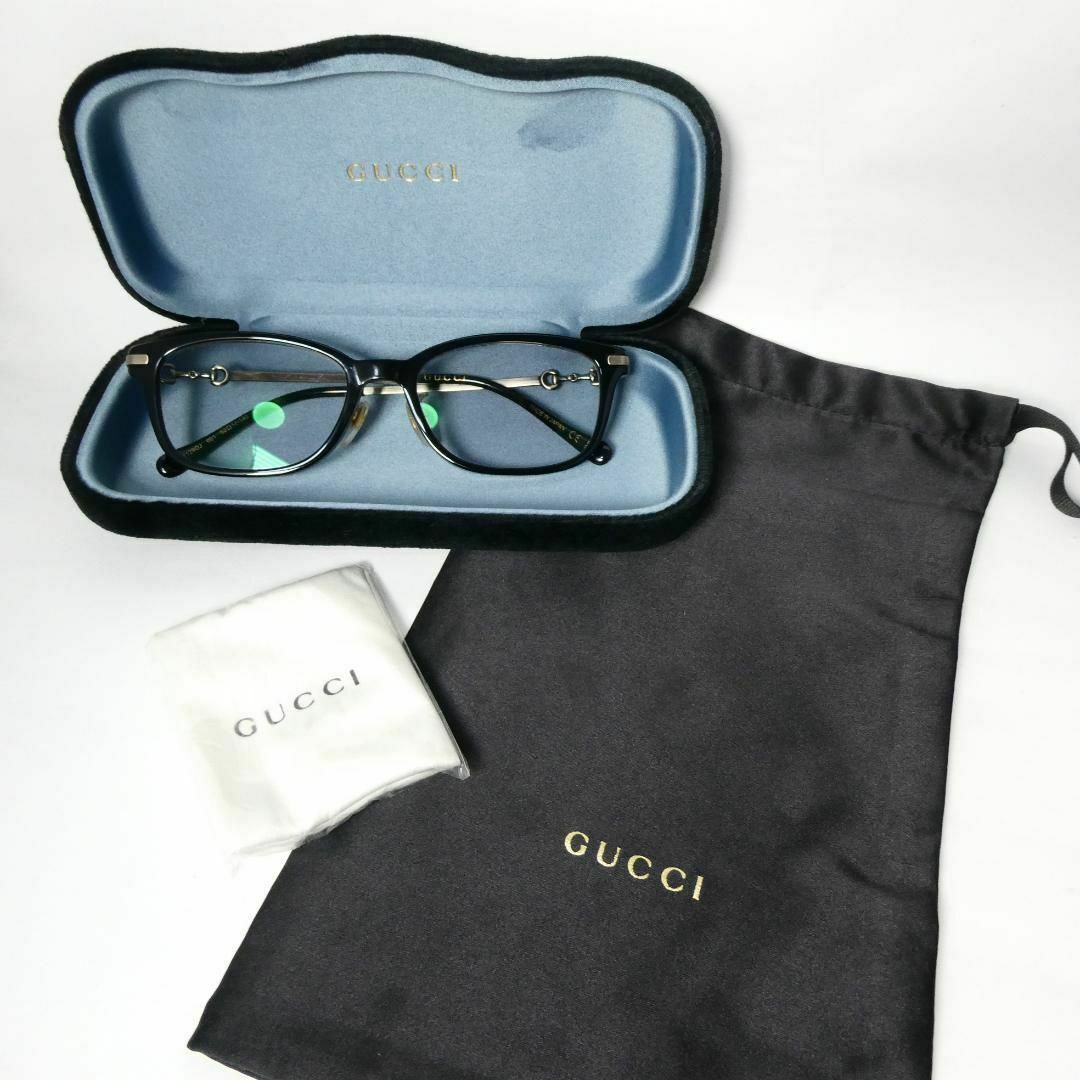 Gucci(グッチ)の美品 GUCCI ホースビット ウェリントンシェイプ アイウェア サングラス レディースのファッション小物(サングラス/メガネ)の商品写真