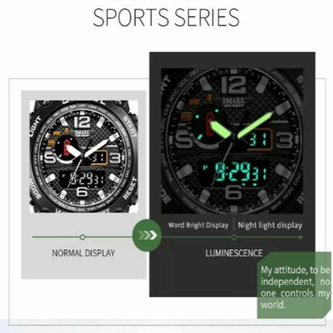 ■新品！■ ダイバーズウォッチ　濃カーキバンド メンズ レディース 腕時計 メンズの時計(腕時計(デジタル))の商品写真