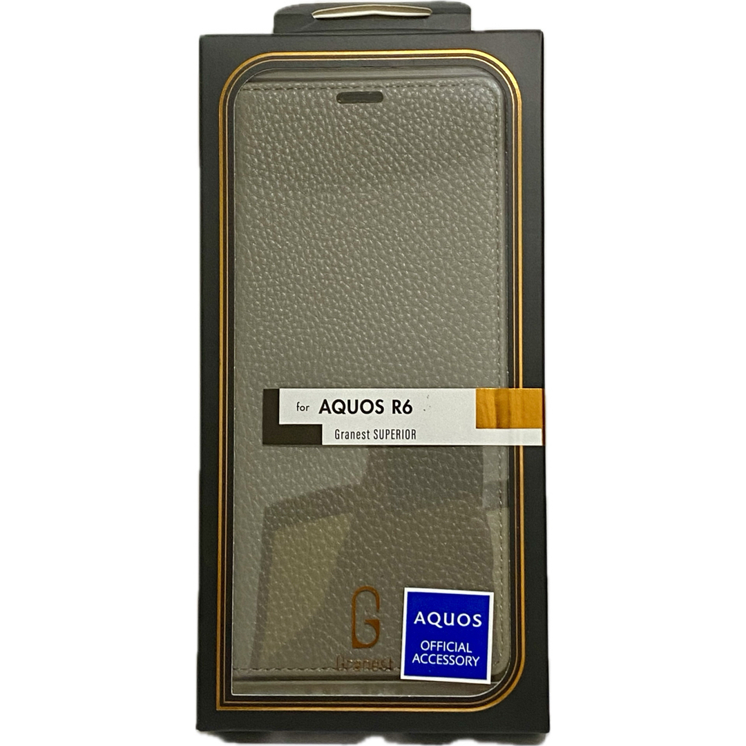 AQUOS(アクオス)のAquosR6 本革風フラップケース SH-51B A101SH SH-M22 スマホ/家電/カメラのスマホアクセサリー(Androidケース)の商品写真