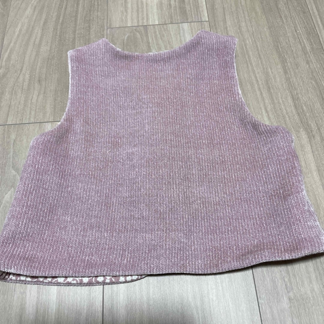 KP(ニットプランナー)の【knit planner】ベスト　ピンク　90 キッズ/ベビー/マタニティのキッズ服女の子用(90cm~)(その他)の商品写真