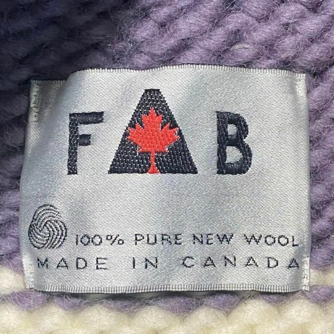 VINTAGE(ヴィンテージ)の90s vintage FAB カナダ製 100% PURE NEW WOOL メンズのトップス(ベスト)の商品写真