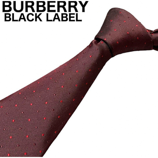 バーバリーブラックレーベル(BURBERRY BLACK LABEL)のBURBERRY BLACK LABEL ネクタイ　肉厚　ドット柄　シルク100(ネクタイ)