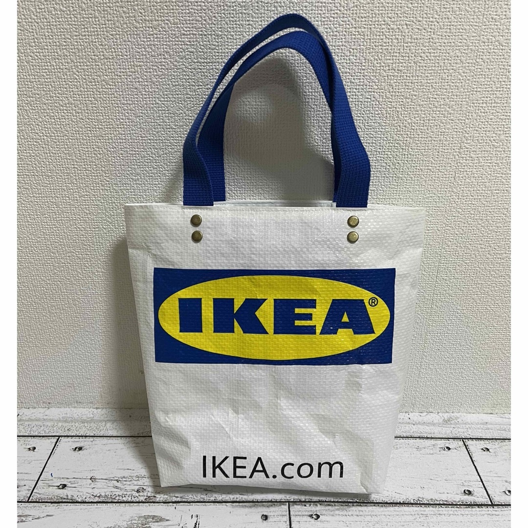 IKEA リメイクトートバッグ ハンドメイドのファッション小物(バッグ)の商品写真