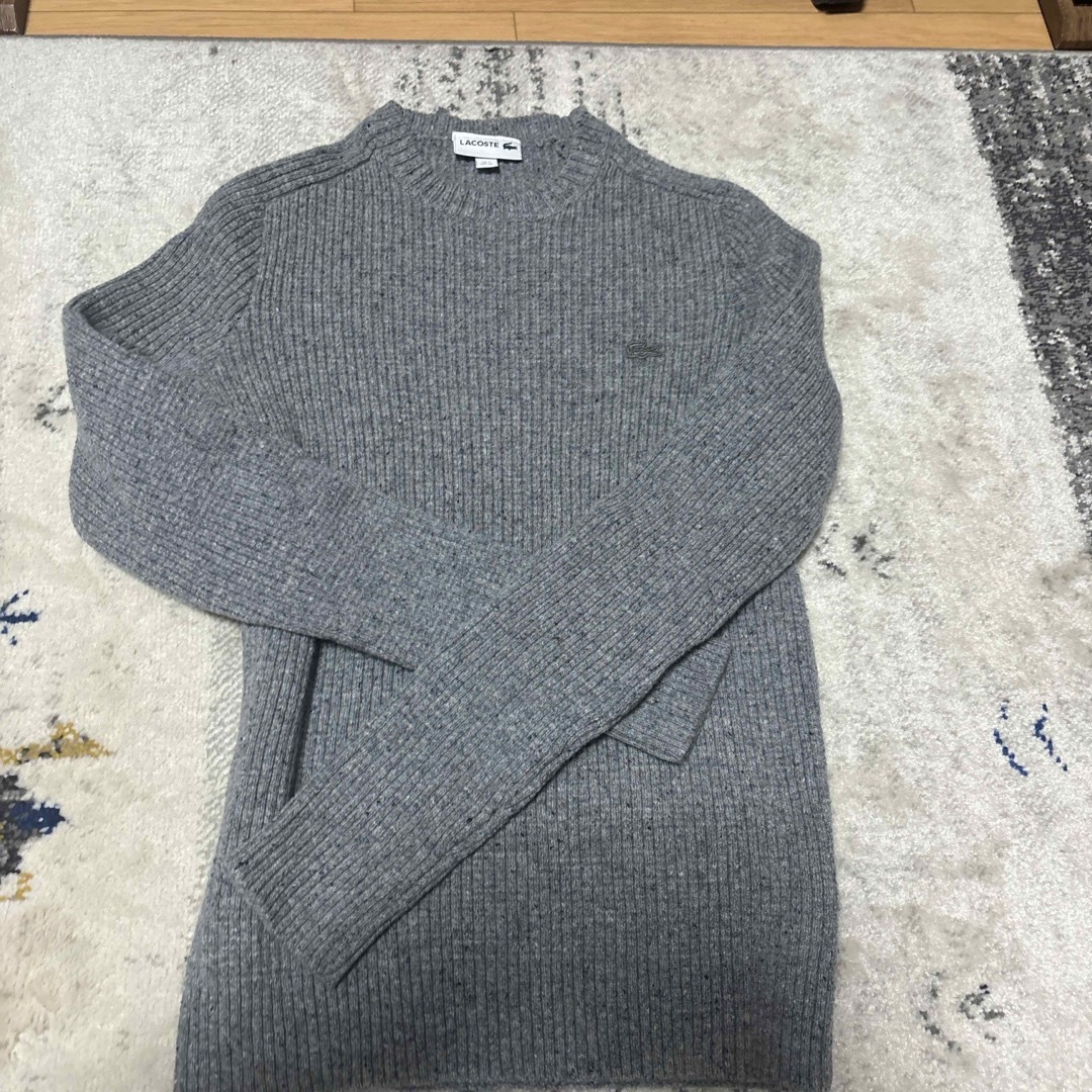 LACOSTE(ラコステ)のラコステニット　セーター　グレー メンズのトップス(ニット/セーター)の商品写真