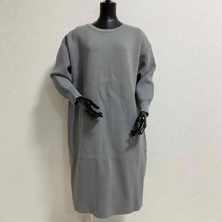 タルボット(TALBOTS)の꧁ TALBOTS タルボット ワイドシルエット ストレッチニットワンピース(ロングワンピース/マキシワンピース)