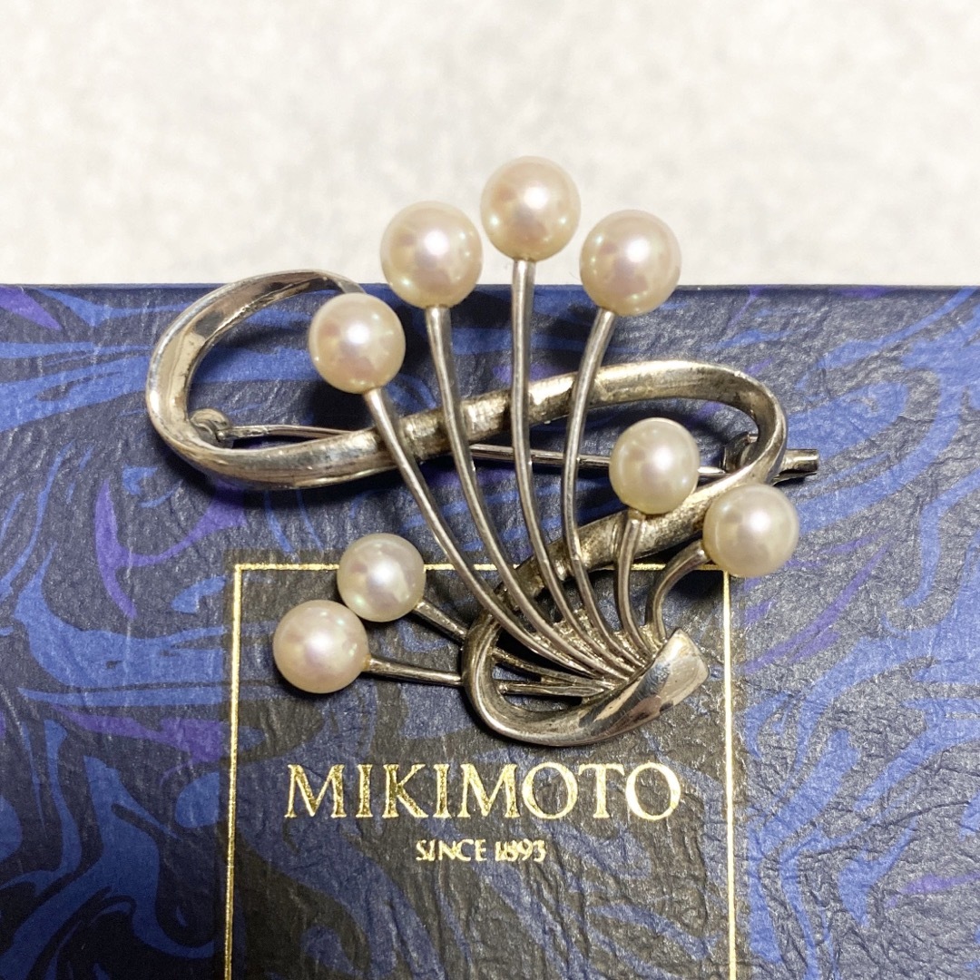 MIKIMOTO(ミキモト)のMIKIMOTO silver925 パールブローチ　真珠 レディースのアクセサリー(ブローチ/コサージュ)の商品写真