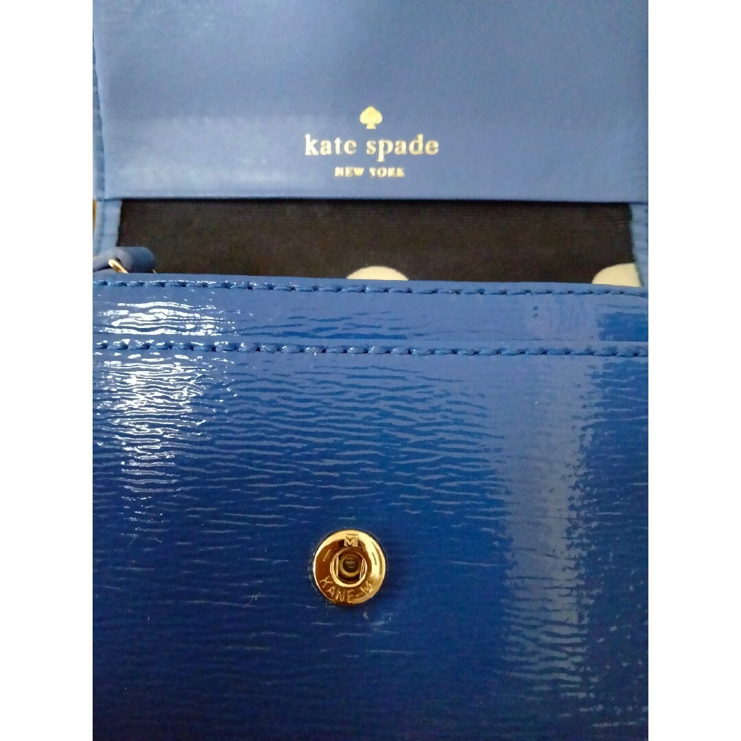 kate spade new york(ケイトスペードニューヨーク)の【№504】Kate spadeコインケース キーリング パスケース ブルー レディースのファッション小物(コインケース)の商品写真