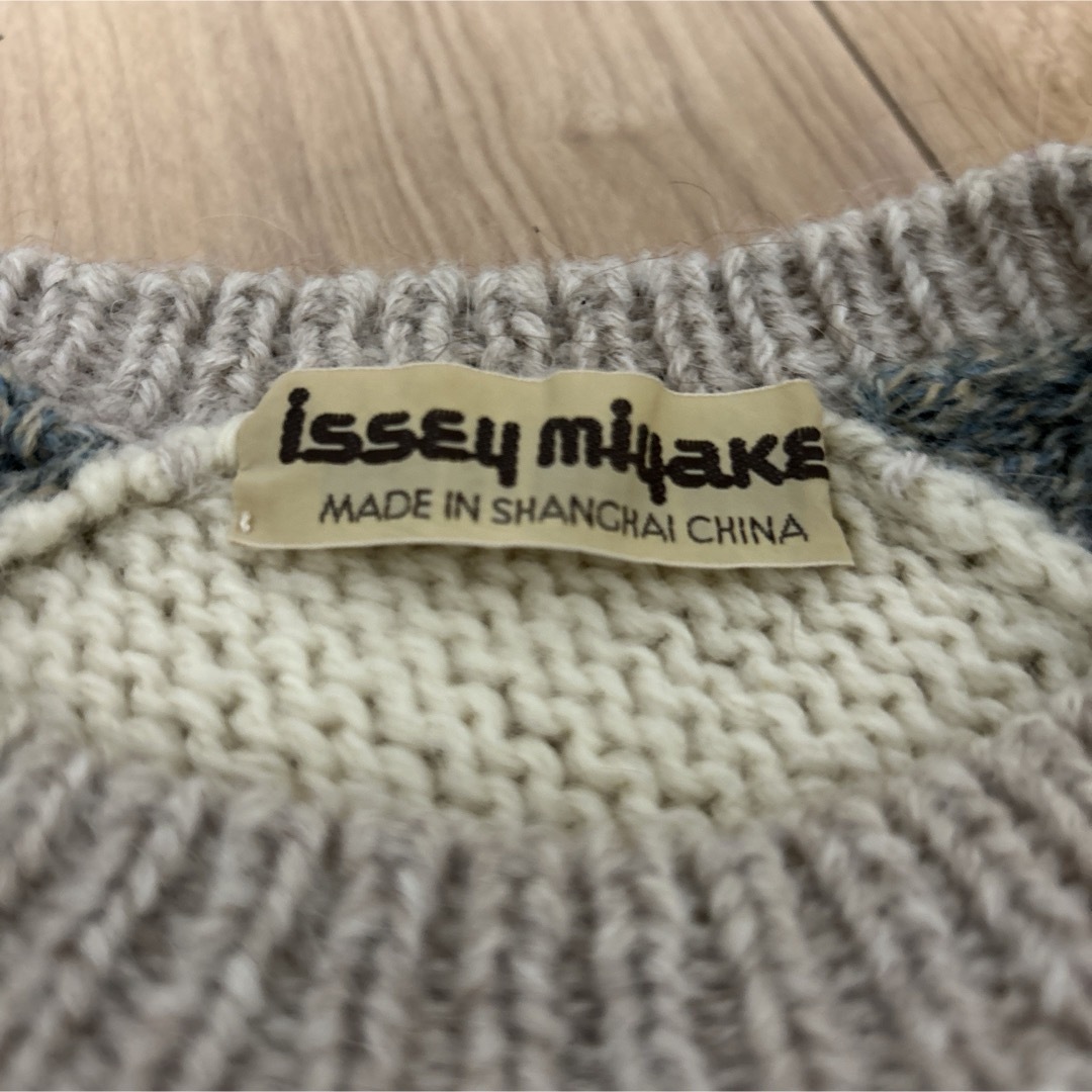 ISSEY MIYAKE(イッセイミヤケ)のイッセイミヤケ  初期  編み込みブロックパターンニット メンズのトップス(ニット/セーター)の商品写真