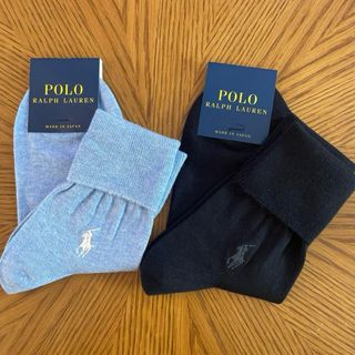 ポロラルフローレン(POLO RALPH LAUREN)の【新品・未使用】ポロラルフローレン★靴下★レディース★2足セット(ソックス)