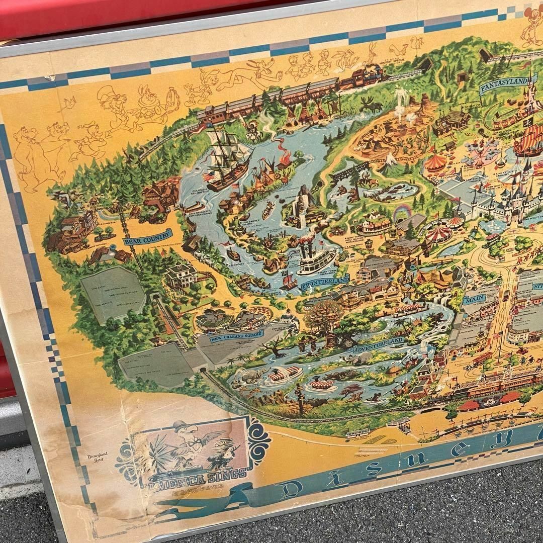 Disney - 70s vintage カリフォルニア ディズニーランド MAPの Disney - 70s vintage カリフォルニア ディズニーランド MAPの