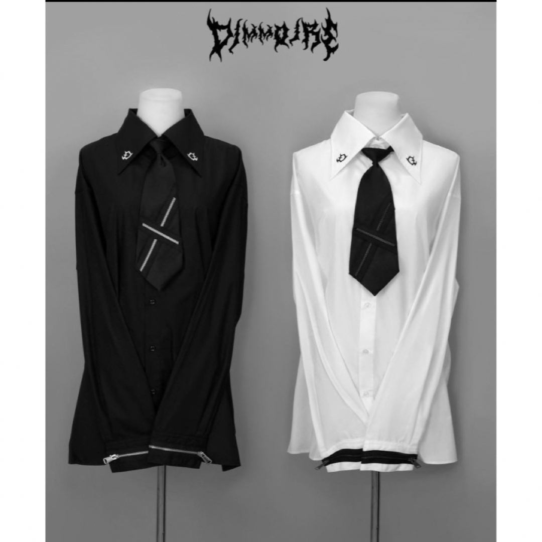 REFLEM - DimMoire ディムモアール ZIP ネクタイ シャツ REFLEM - DimMoire ディムモアール ZIP ネクタイ シャツ