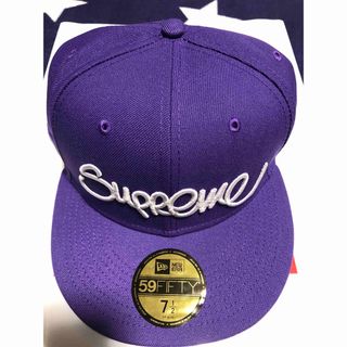 シュプリーム(Supreme)のSupreme Handstyle New Era Purple 7 1/2(キャップ)