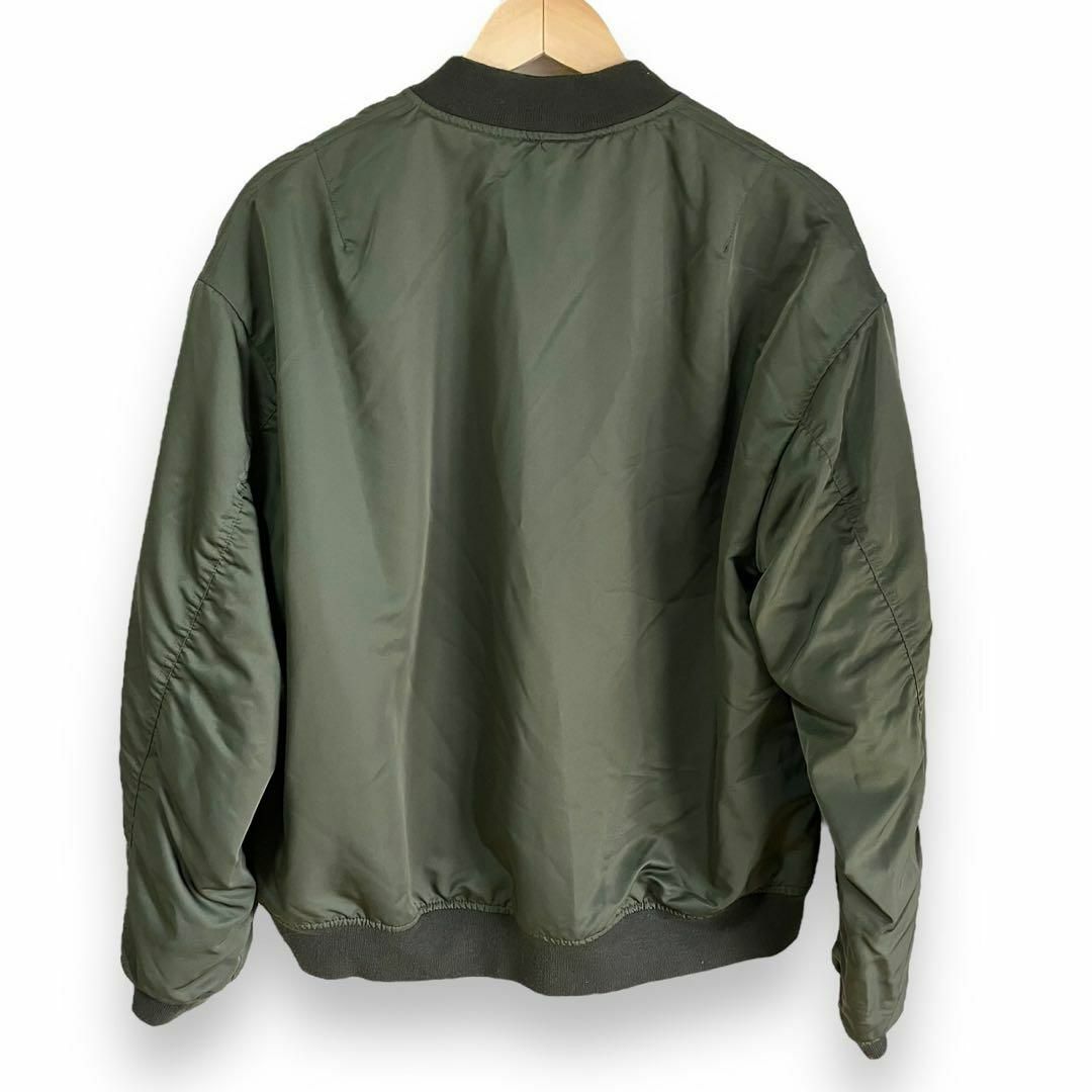 BROWNY(ブラウニー)のBROWNY VINTAGE ブルゾン MA-1 ジャケット カーキ M メンズのジャケット/アウター(フライトジャケット)の商品写真
