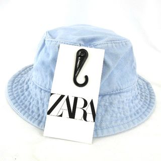 ザラ(ZARA)のザラ ZARA デニム バケットハット 帽子 薄いインディゴ S(その他)