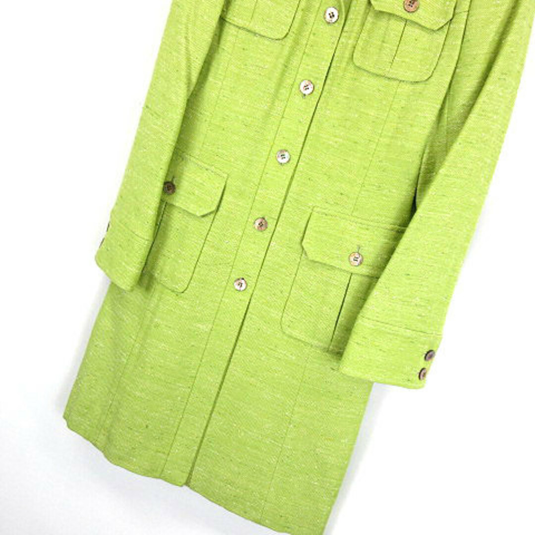 Harrods(ハロッズ)のハロッズ Harrods シルク混 ウール コート ライトグリーン系 2 レディースのジャケット/アウター(その他)の商品写真