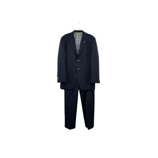 Made in ITALY Ermenegildo Zegna set up エルメネジルドゼニア スーツ セットアップ ネイビー ストライプ ヴィンテージ 8(セットアップ)