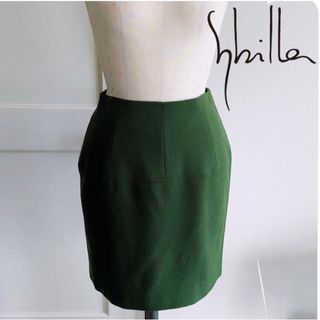 Sybilla - 【美品】sybilla シビラ　タイトスカート　ペンシルスカート　グリーン