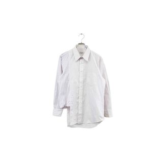 remake docking asymmetry shirt ドッキング アシンメトリー シャツ ストライプ ピンク系 パープル系 ヴィンテージ 6(シャツ)