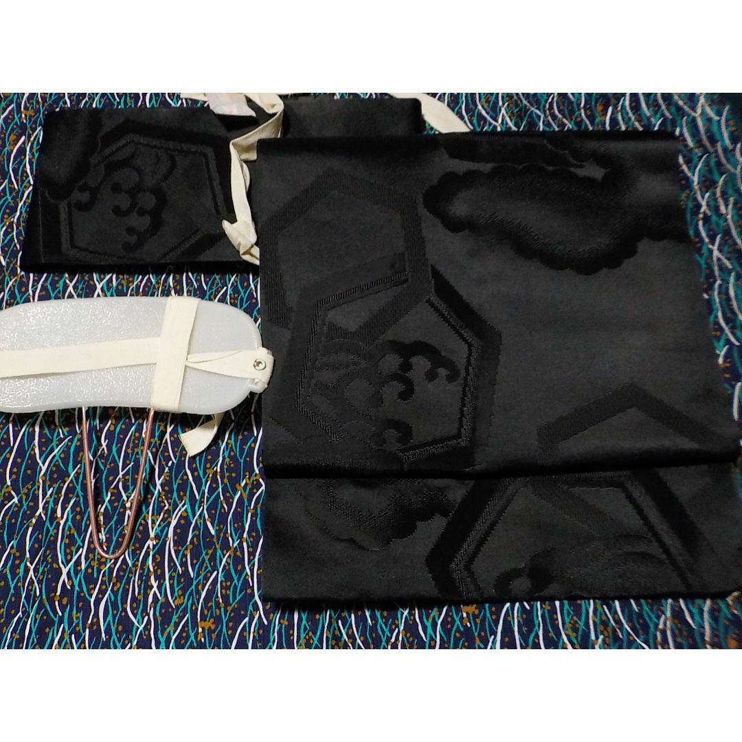 作り帯　黒 レディースの水着/浴衣(帯)の商品写真