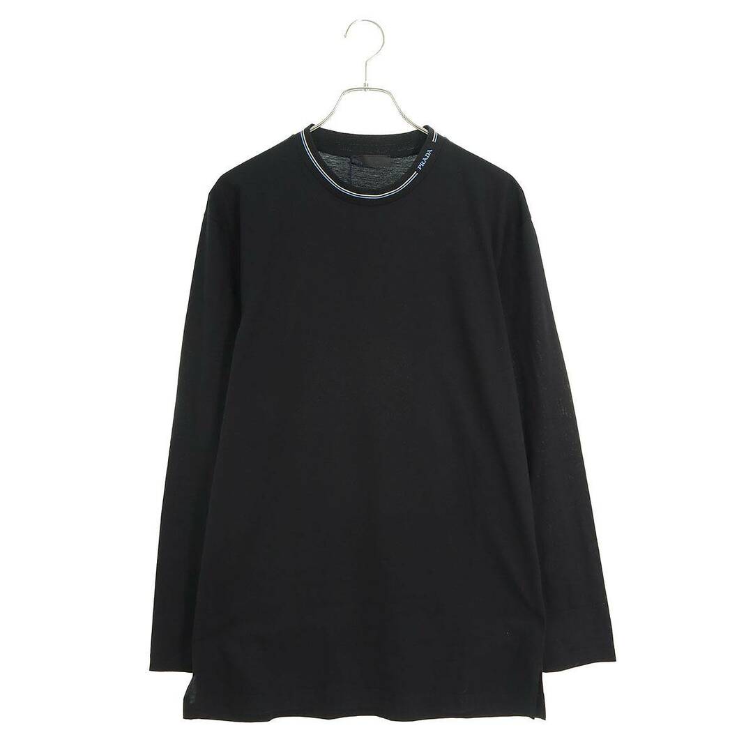 PRADA(プラダ)のプラダ  UJL62A ネックロゴ長袖カットソー メンズ M メンズのトップス(Tシャツ/カットソー(七分/長袖))の商品写真