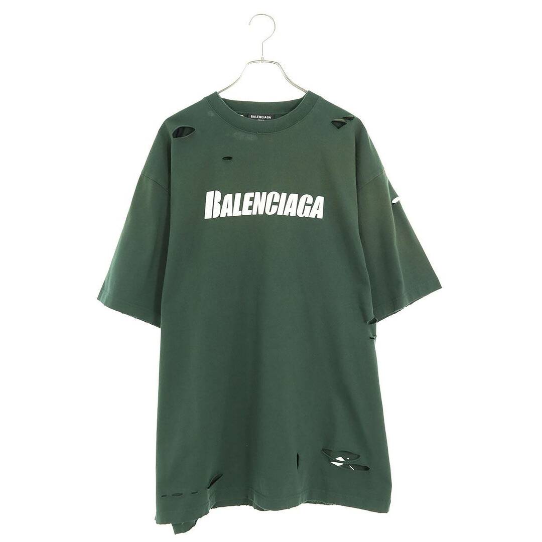 BALENCIAGA - バレンシアガ 651795 TKVB8 デストロイ加工ロゴ BALENCIAGA - バレンシアガ 651795 TKVB8 デストロイ加工ロゴ