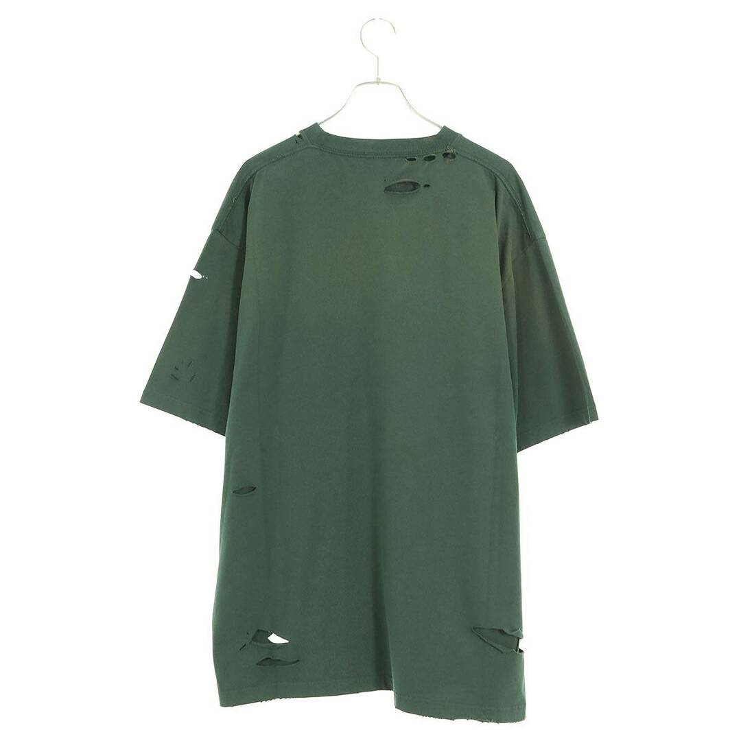 Balenciaga(バレンシアガ)のバレンシアガ  651795 TKVB8 デストロイ加工ロゴプリントTシャツ メンズ M メンズのトップス(Tシャツ/カットソー(半袖/袖なし))の商品写真