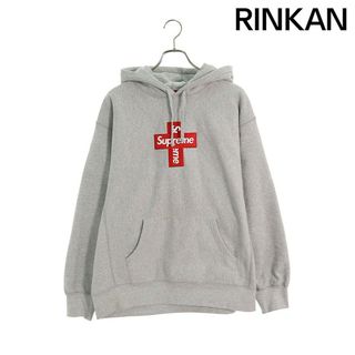 シュプリーム  20AW  Cross Box Logo Hooded Sweatshirt クロスボックスロゴフーデッドスウェットシャツパーカー メンズ L