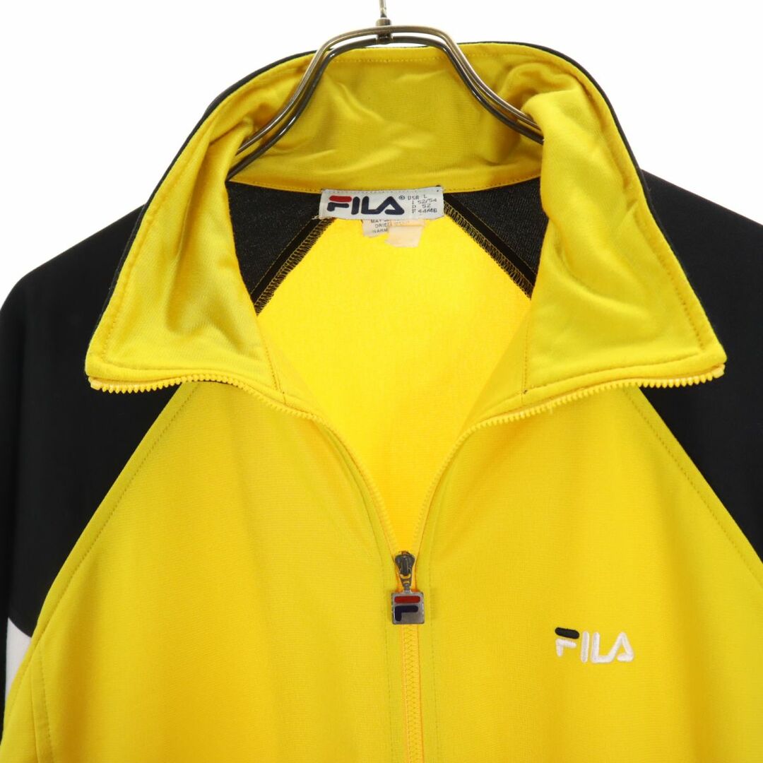 FILA(フィラ)のフィラ 90s オールド ジャージジャケット 上下 セットアップ L イエロー系 FILA メンズ 古着 【240306】 メンズのジャケット/アウター(その他)の商品写真