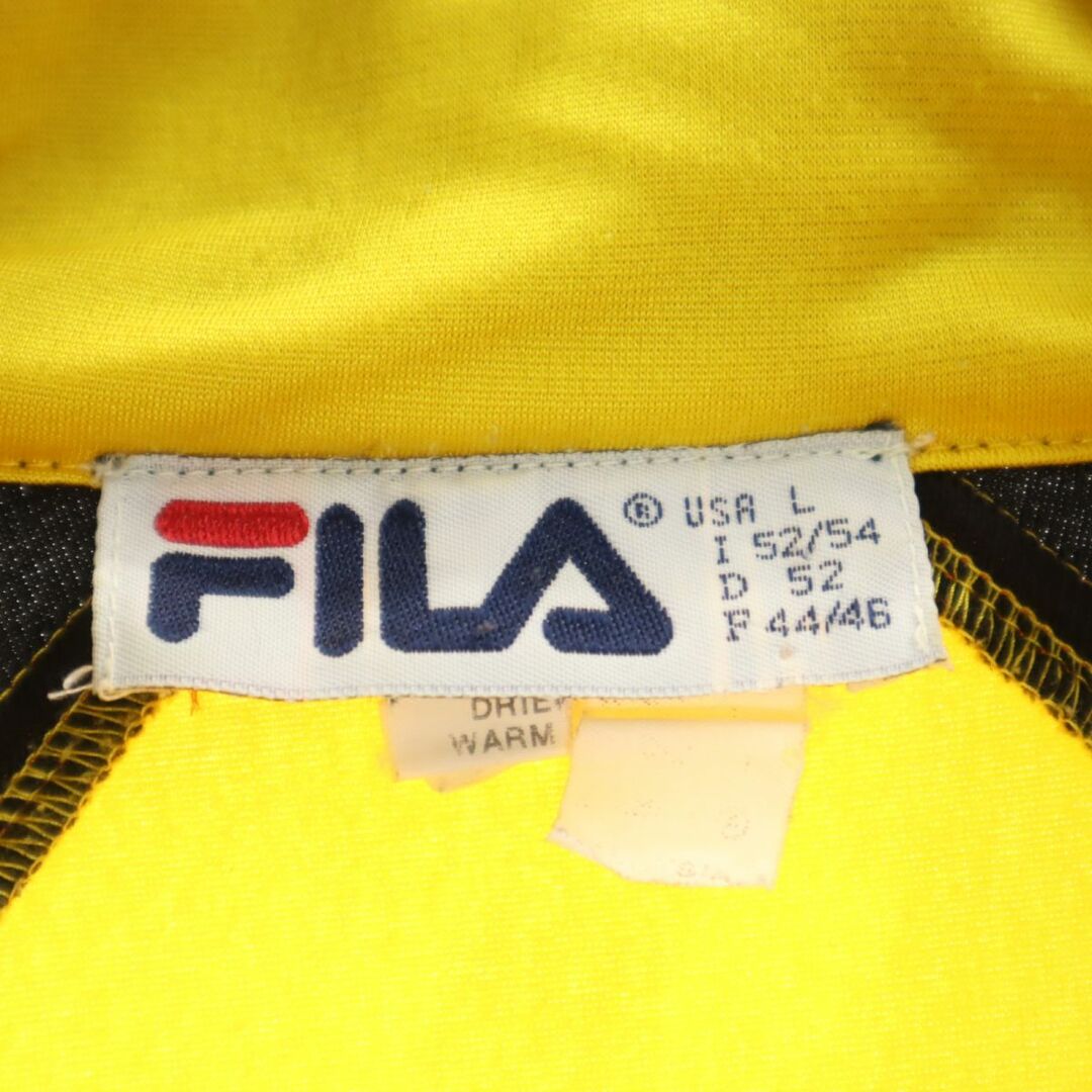 FILA(フィラ)のフィラ 90s オールド ジャージジャケット 上下 セットアップ L イエロー系 FILA メンズ 古着 【240306】 メンズのジャケット/アウター(その他)の商品写真