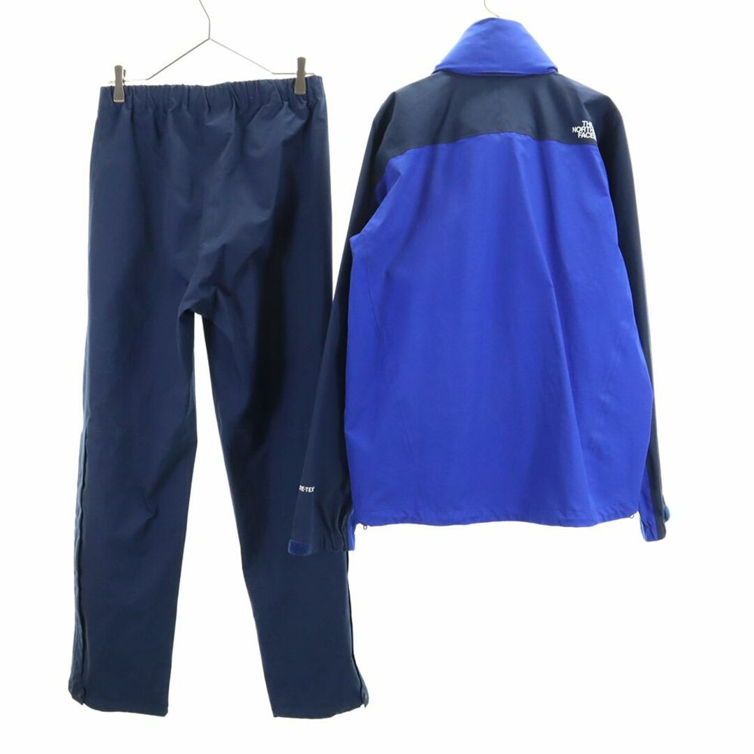 THE NORTH FACE(ザノースフェイス)のザノースフェイス NP11700 ゴアテックス アウトドア レインジャケット 上下 セットアップ L ブルー系 THE NORTH FACE ナイロン メンズ 古着 【240306】 メンズのファッション小物(レインコート)の商品写真