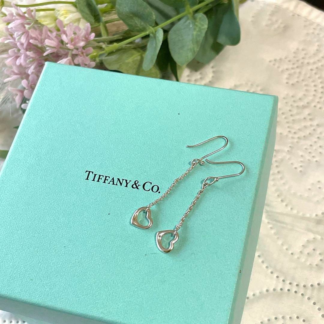 Tiffany & Co.(ティファニー)の超美品 ティファニー ドロップピアス オープンハート シルバー925  人気 レディースのアクセサリー(ピアス)の商品写真