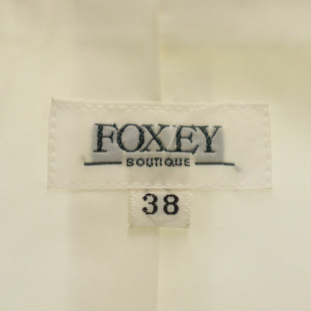 FOXEY(フォクシー)のフォクシー 半袖 バックリボン ジャケット 38 ホワイト系 FOXEY レディース 古着 【240306】 レディースのジャケット/アウター(その他)の商品写真