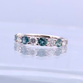 極美品　PT900 0.53ct アレキサンドライト 0.53 ダイヤ リング(リング(指輪))