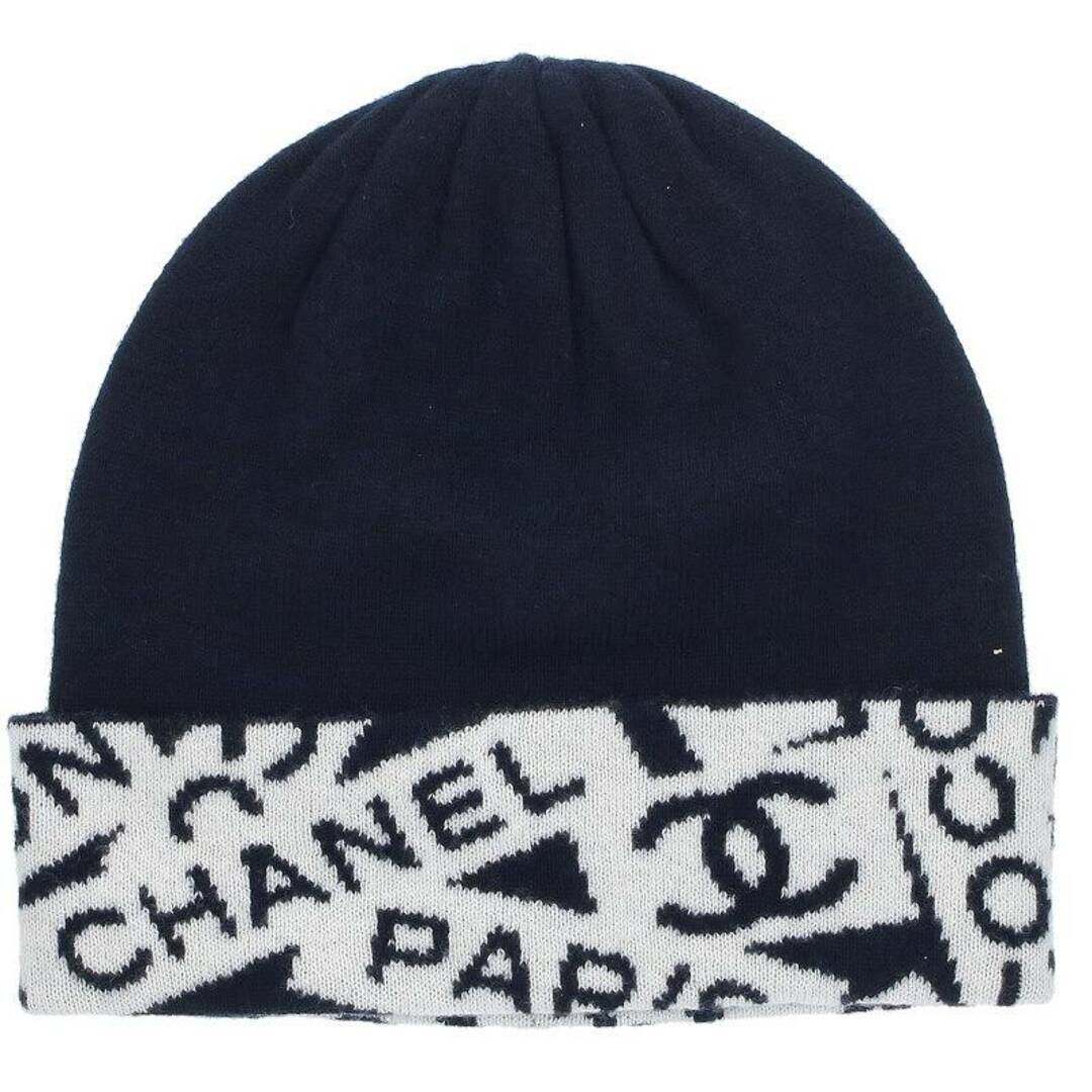 CHANEL(シャネル)のシャネル  24SS ロゴカシミヤ混ニットキャップビーニー レディース レディースの帽子(ニット帽/ビーニー)の商品写真