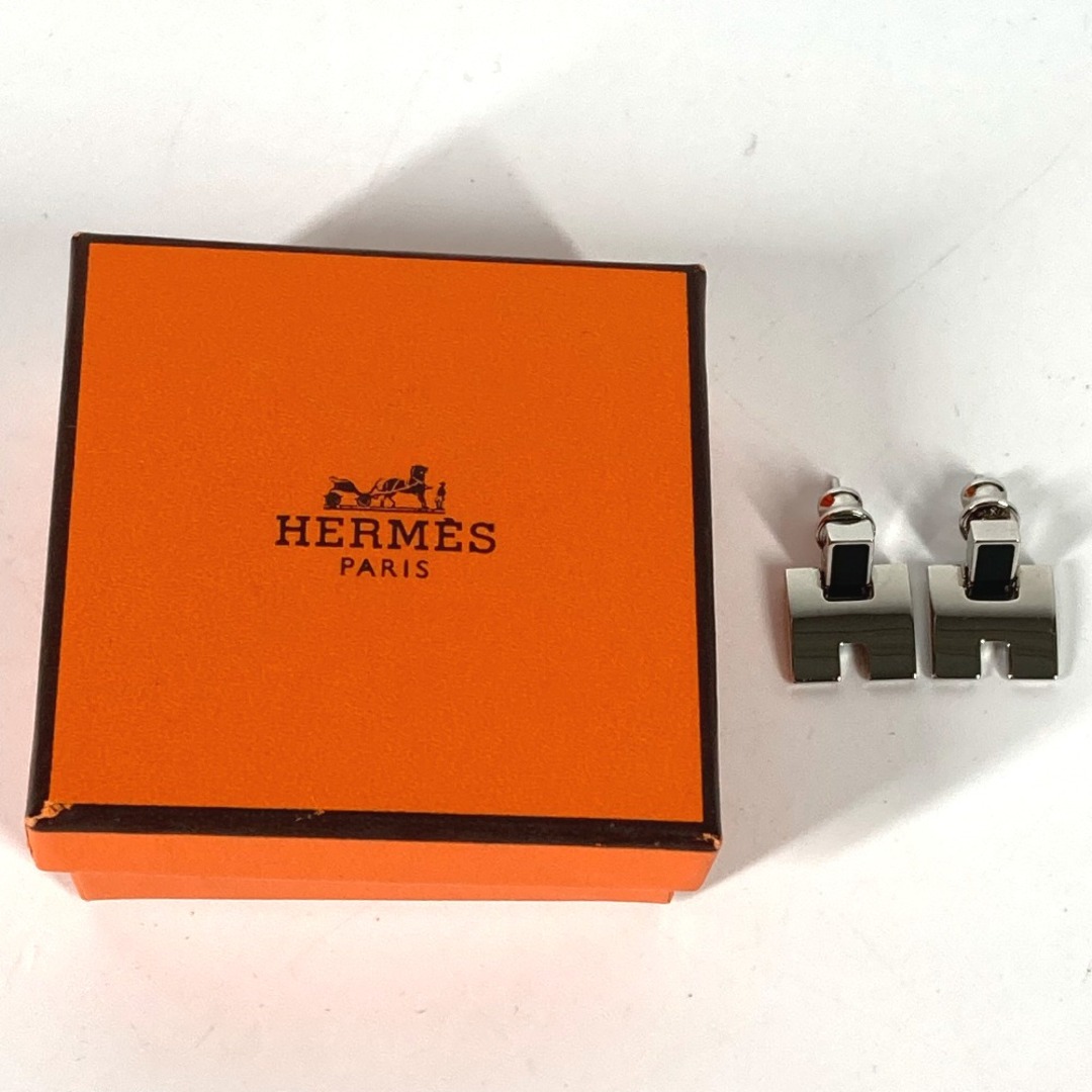 Hermes(エルメス)のエルメス HERMES アイリーン アクセサリー Hロゴ ピアス メタル シルバー 美品 レディースのアクセサリー(ピアス)の商品写真