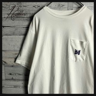 ニードルス(Needles)の【美品　超人気デザイン】ニードルス☆パピヨン刺繍ロゴ入り半袖Tシャツ(その他)