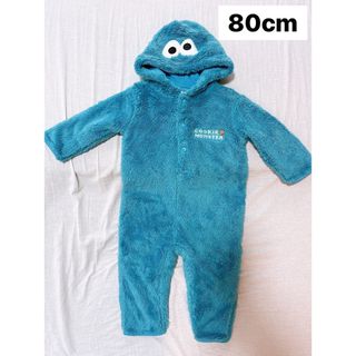 SESAME STREET - 【新品/80】セサミストリート クッキーモンスター ロンパース つなぎ