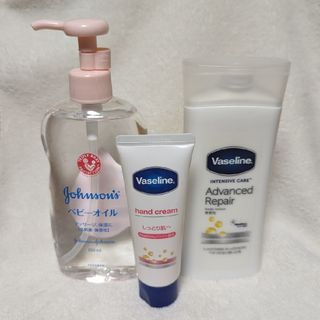 ヴァセリン(Vaseline)のベビーオイル＆ヴァセリンボディローション＆ハンドクリーム(ボディローション/ミルク)