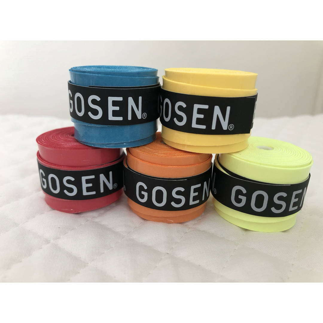 GOSEN(ゴーセン)のGOSEN グリップテープ 5個★迅速発送 アソート テニス バドミントン エンタメ/ホビーのエンタメ その他(その他)の商品写真