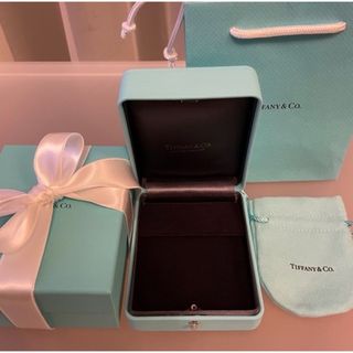 ティファニー(Tiffany & Co.)の新品・未使用 ティファニー ピアス ケース 大 縦型 空箱 巾着 リボン 紙袋(その他)